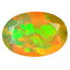 1.20 ct Oval (10.03 x 6.95 mm) Un-Heated Ethiopia Rainbow Opal Stone