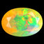 1.12 ct Oval (9.26 x 6.47 mm) Un-Heated Ethiopia Rainbow Opal Loose Stone