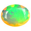 1.26 ct Oval (9.80 x 7.42 mm) Un-Heated Ethiopia Rainbow Opal Gemstone