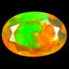 1.33 ct Oval (10.30 x 7.27 mm) Un-Heated Ethiopia Rainbow Opal Stone