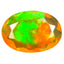 1.33 ct Oval (10.30 x 7.27 mm) Un-Heated Ethiopia Rainbow Opal Stone
