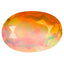 1.26 ct Oval (10.32 x 7.10 mm) Un-Heated Ethiopia Rainbow Opal Stone