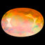 1.26 ct Oval (10.32 x 7.10 mm) Un-Heated Ethiopia Rainbow Opal Stone