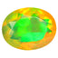1.17 ct Oval (8.97 x 7.11 mm) Un-Heated Ethiopia Rainbow Opal Stone