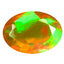 1.28 ct Oval (9.81 x 6.90 mm) Un-Heated Ethiopia Rainbow Opal Gemstone