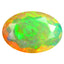 1.32 ct Oval (10.30 x 7.09 mm) Un-Heated Ethiopia Rainbow Opal Stone