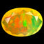 1.15 ct Oval (9.87 x 7.00 mm) Un-Heated Ethiopia Rainbow Opal Gemstone