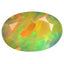 1.24 ct Oval (11.27 x 7.40 mm) Un-Heated Ethiopia Welo Rainbow Opal