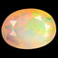 1.29 ct Oval (9.78 x 7.30 mm) Un-Heated Ethiopia Rainbow Opal Stone