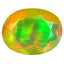 1.95 ct Oval (10.41 x 8.01 mm) Un-Heated Ethiopia Rainbow Opal Stone
