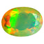 2.06 ct Oval (11.02 x 7.93 mm) Un-Heated Ethiopia Rainbow Opal Stone