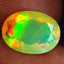 2.06 ct Oval (11.02 x 7.93 mm) Un-Heated Ethiopia Rainbow Opal Stone