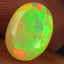 1.60 ct Oval (9.65 x 7.09 mm) Un-Heated Ethiopia Rainbow Opal Gemstone