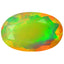 2.90 ct Oval (14.01 x 9.04 mm) Un-Heated Ethiopia Rainbow Opal Stone