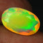 2.90 ct Oval (14.01 x 9.04 mm) Un-Heated Ethiopia Rainbow Opal Stone