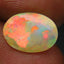 2.09 ct Oval (11.29 x 8.24 mm) Un-Heated Ethiopia Rainbow Opal Gemstone