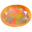 2.85 ct Oval (12.82 x 9.25 mm) Un-Heated Ethiopia Rainbow Opal Stone