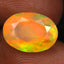 2.34 ct Oval (11.34 x 8.17 mm) Un-Heated Ethiopia Rainbow Opal Loose Stone