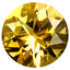 0.50 ct Round (5.00 x 5.00 mm) Natural Fancy Golden Yellow Tanzanite