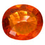1.58 ct Oval (7.35 x 6.44 mm) Namibia Natural Fanta Orange Spessartine