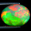 3.71 ct Oval Cabochon (13.23 x 10.16 mm) Play of Colors Rainbow Opal