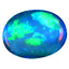 4.62 ct Oval Cabochon (14.56x10.94mm) Natural Play of Colors Rainbow Opal