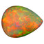 4.53 ct Pear Cabochon (14.13x10.49mm) Natural Play of Colors Rainbow Opal