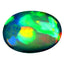 2.30 ct Oval Cabochon (12.10 x 8.67 mm) Play of Colors Rainbow Opal Stone