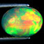 2.20 ct Oval Cabochon (12.02 x 9.13 mm) Play of Colors Rainbow Opal Stone