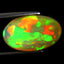 5.24 ct Premium Oval Cabochon (15.96 x 9.76 mm) Ethiopian Rainbow Opal