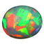 5.60 ct Oval Cabochon (13.45 x 11.20 mm) Ethiopian Rainbow Opal Gemstone