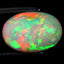 5.29 ct Gorgeous Oval Cabochon (14.31 x 9.77 mm) Ethiopian Rainbow Opal