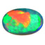 4.55 ct Stunning Oval Cabochon (14.16 x 9.46 mm) Ethiopian Rainbow Opal