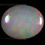 19.56 ct Oval Cabochon (22.52 x 18.05 mm) Multicolor Flashing Rainbow Opal