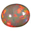 15.23 ct Oval Cabochon (17.75 x 14.79 mm) Multicolor Rainbow Opal Stone