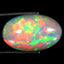 8.53 ct Oval Cabochon (18.16 x 11.46mm) Multicolor Welo Rainbow Opal Stone