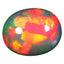 7.39 ct Oval Cabochon (16.14 x 13.27 mm) Multicolor Rainbow Opal Stone