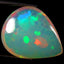 6.83 ct Pear Cabochon (17.91 x 14.55 mm) Multi Color Rainbow Opal Gemstone