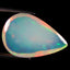 7.21 ct Pear Cabochon (19.48 x 12.86 mm) Multicolor Flashing Rainbow Opal