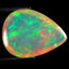 6.52 ct Pear Cabochon (17.72 x 13.17 mm) Multicolor Rainbow Opal Stone