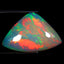 7.40 ct Triangle Cabochon (21.07 x 13.91 mm) Multi Rainbow Opal Stone