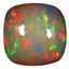 9.87 ct Cushion Cabochon (15.82 x 15.95 mm) Multi Rainbow Opal Gemstone