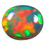 15.32 ct Oval Cabochon (19.63 x 16.45 mm) Multicolor Rainbow Opal Stone