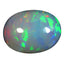 4.93 ct Oval Cabochon (14.33 x 10.79 mm) Ethiopian Natural Rainbow Opal