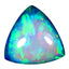 4.23 ct Triangle Cabochon (13.86 x 13.44 mm) Ethiopian Welo Rainbow Opal