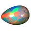 4.52 ct Premium Pear Cabochon (14.15 x 9.64 mm) Ethiopian Rainbow Opal