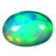 3.76 ct Stunning Oval Cabochon (13.38 x 9.59 mm) Ethiopian Rainbow Opal