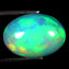 3.76 ct Stunning Oval Cabochon (13.38 x 9.59 mm) Ethiopian Rainbow Opal