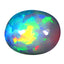 5.54 ct Beautiful Oval Cabochon (12.96 x 10.44 mm) Rainbow Opal Gemstone