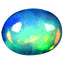 3.09 ct Oval Cabochon (13.04 x 9.96mm) Natural Play of Colors Rainbow Opal